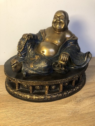 Bouddha rieur bronze - rieur, statue