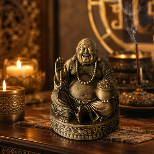 Statue bouddha rieur - 13, cm