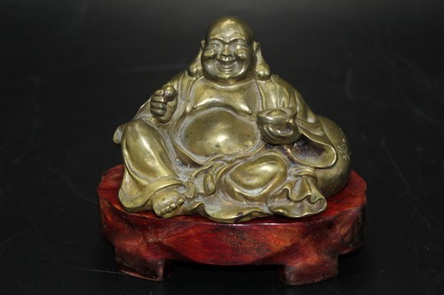 Statue bouddha rieur fonte - de,